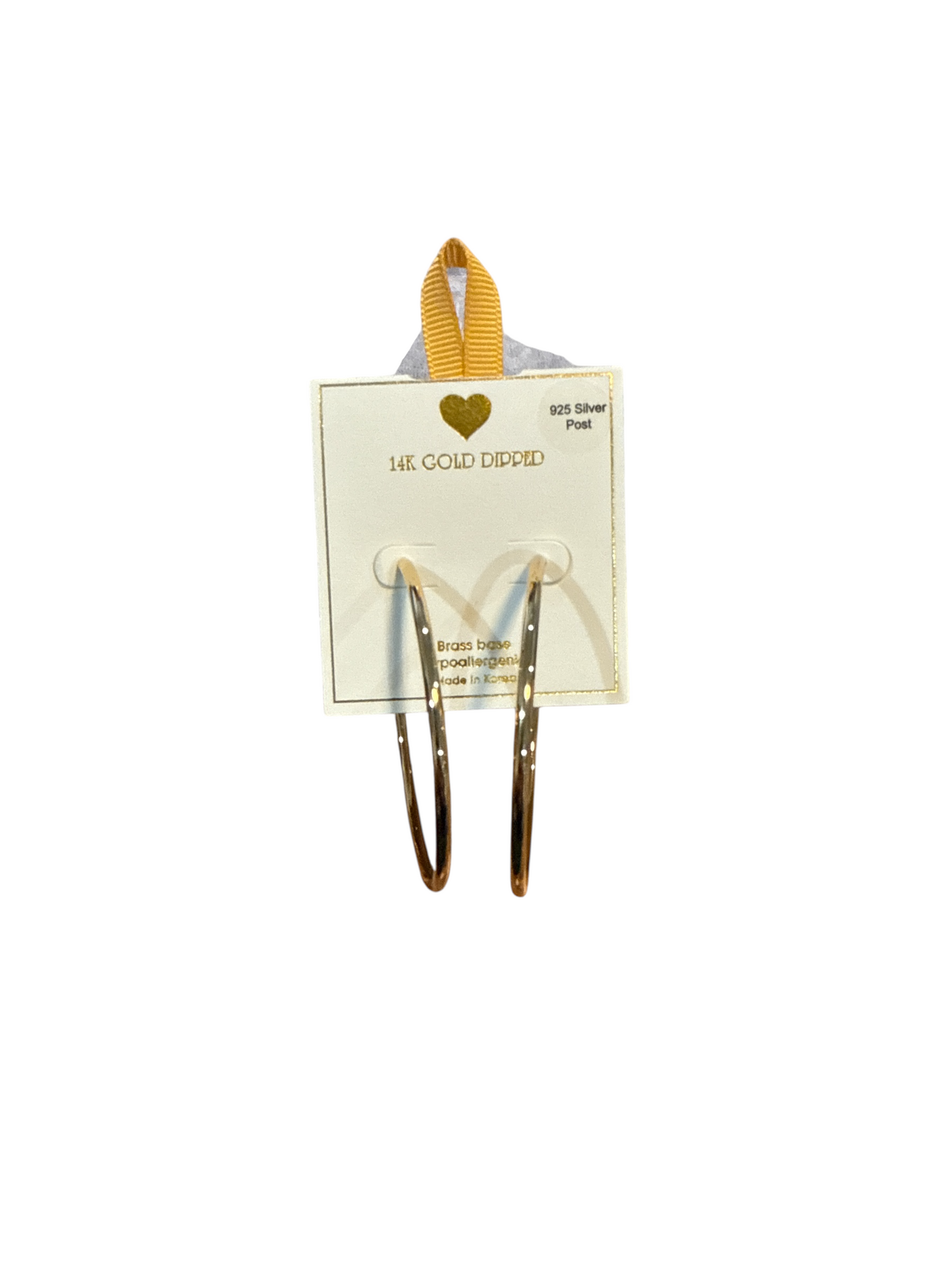 14KGold Dipped Hoops skinny