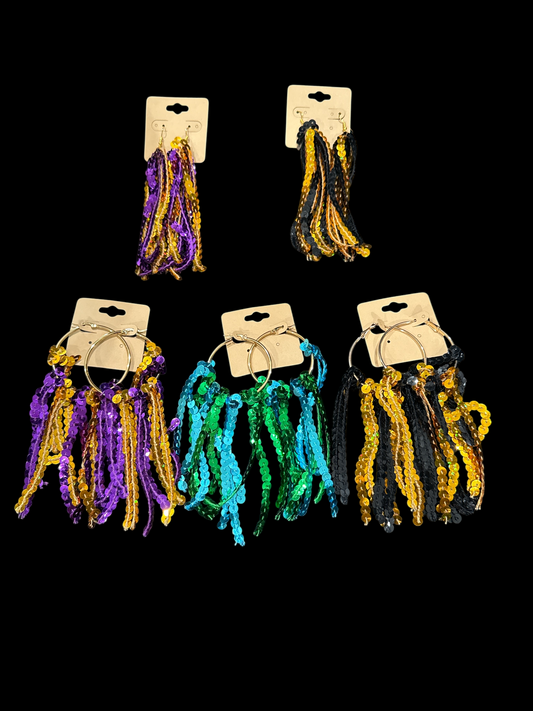 Tulane LSU Saints Earrings