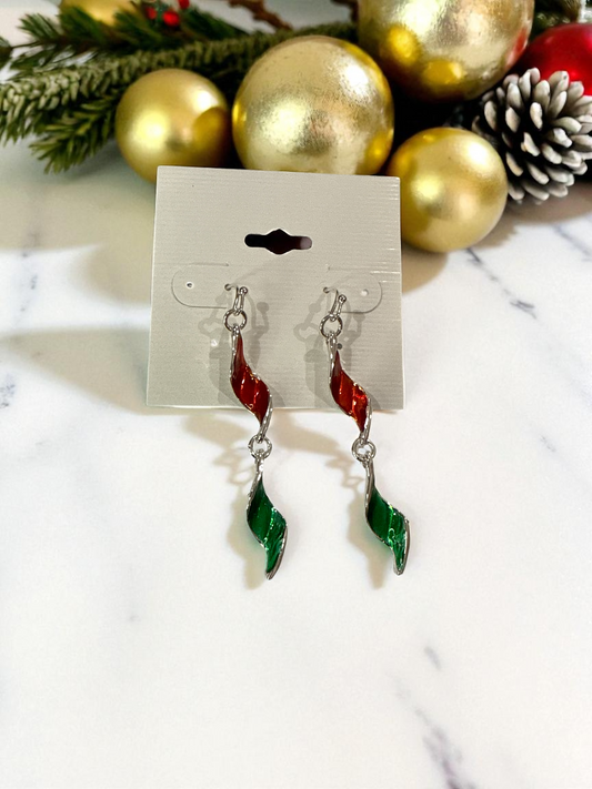 Christmas Swirls Earrings