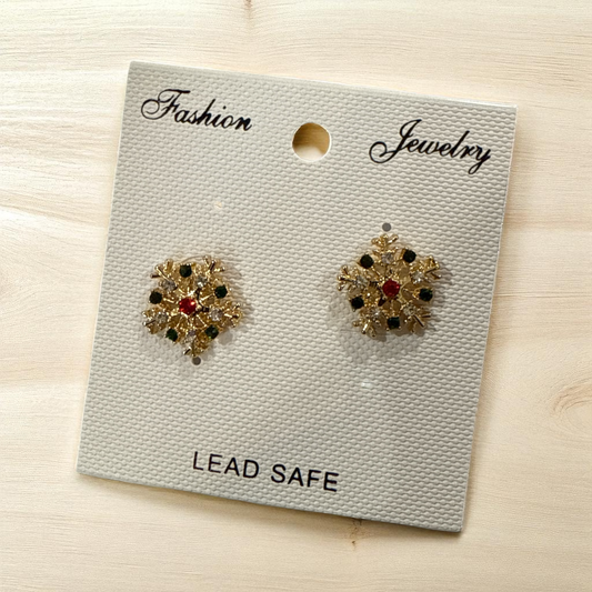 Christmas Snow Flake Earrings