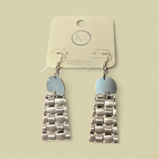 Silver Weave Earrings