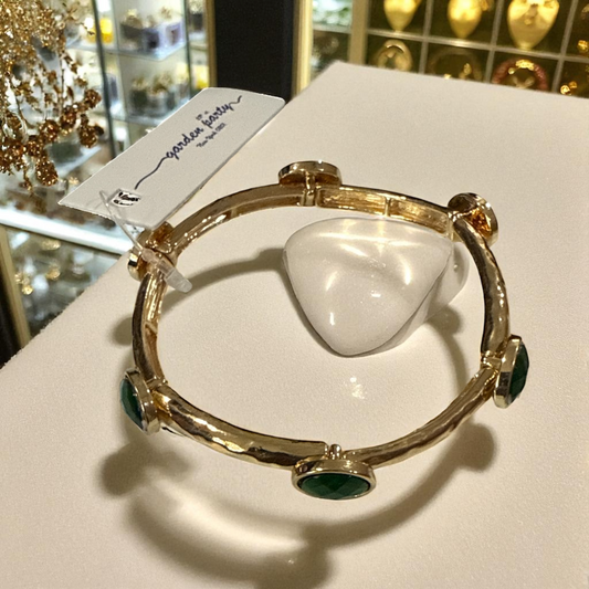 Emerald Green Stud Bracelet