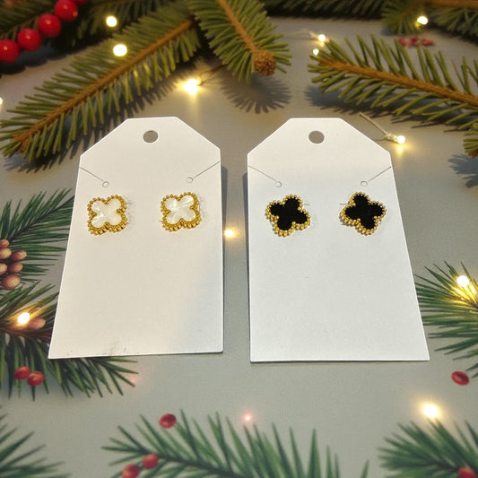 Clover Small White / Black