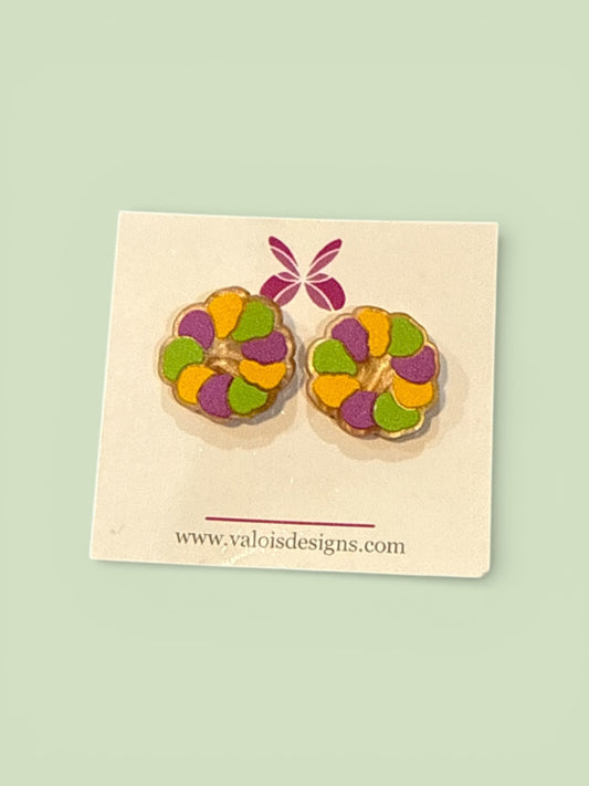 King Cake Earrings