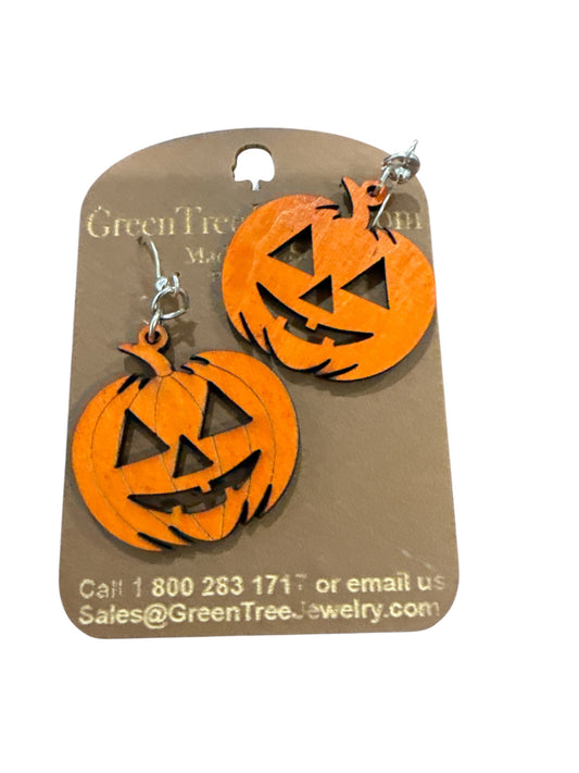 Pumpkin face earrings - The Season Boutique
