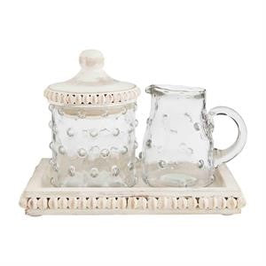 Hobnail Cream & Sugar Set