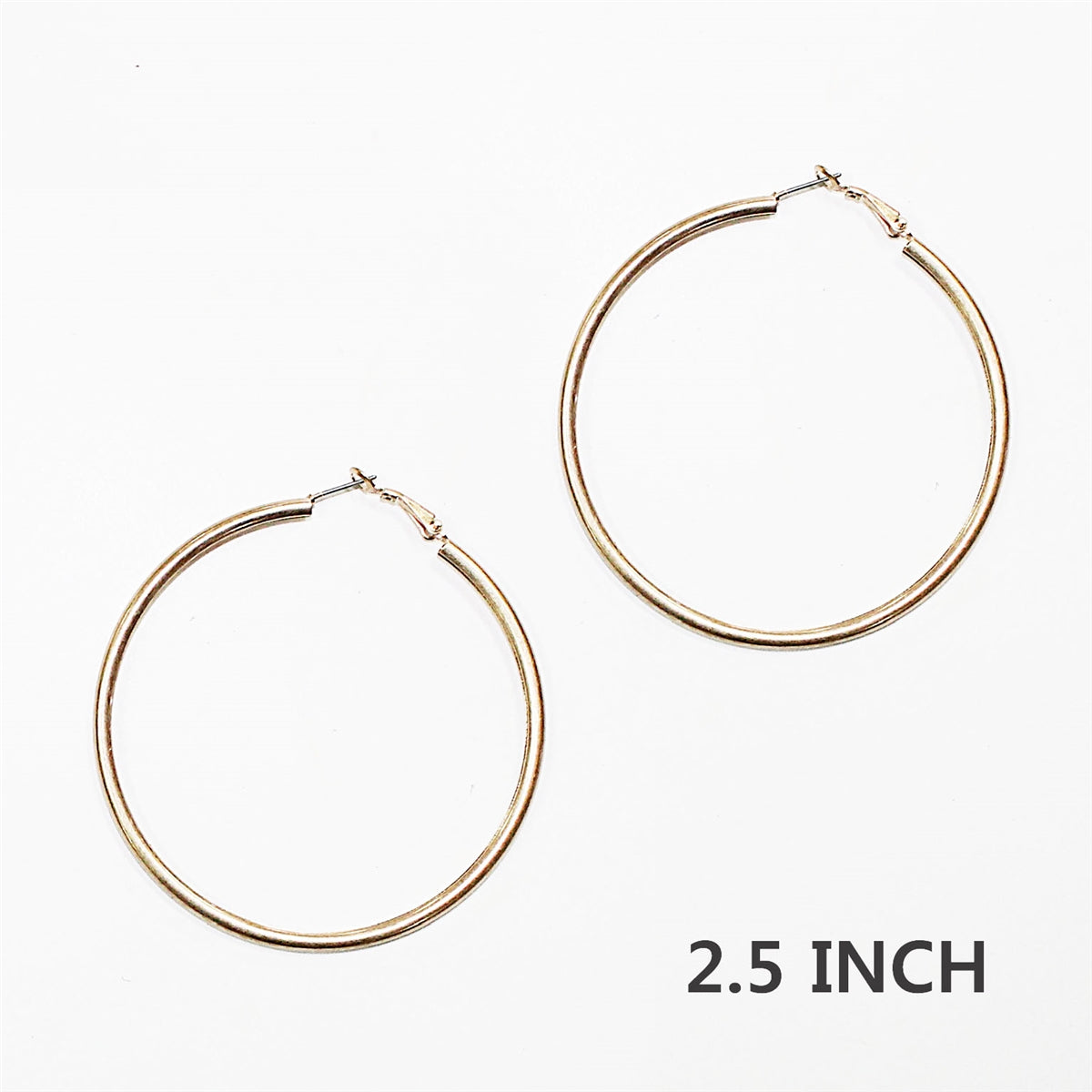 Worn Gold Hoop Earing