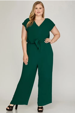 PLUS JUMPSUIT BUTTON CLOSURE