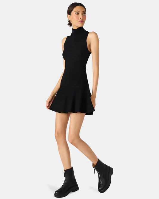 Breslin Sweater Dress Black