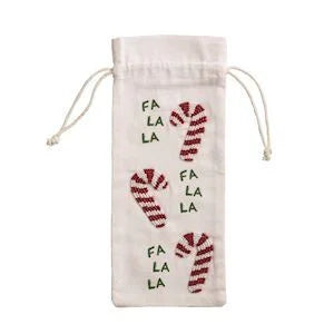 FA LA LA Beaded Wine Bag Xmas