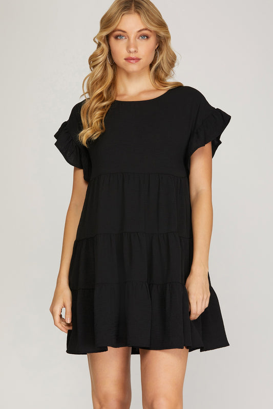 Black Tiered Dress