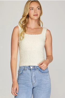 FUZZY MOHAIR TOP