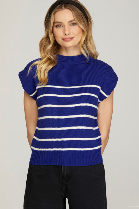 Mock Neck Sweater Top