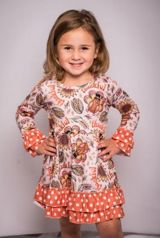 Thankful Turkey Girls Dress