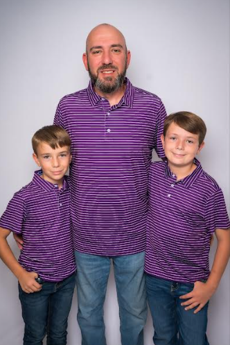 Purple Polo Daddy & Me