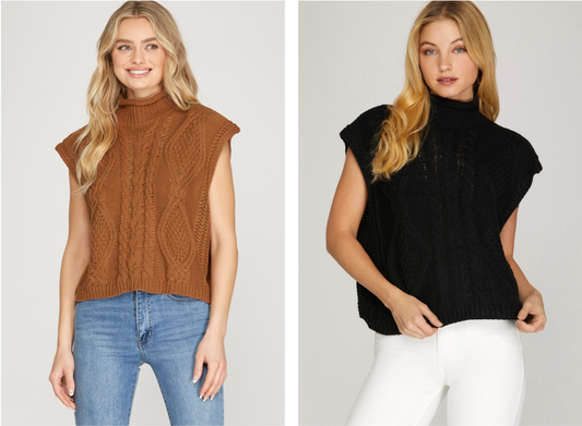 Sleeveless Sweater Top