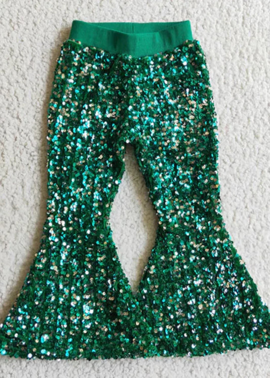 Emerald Sequin Flare