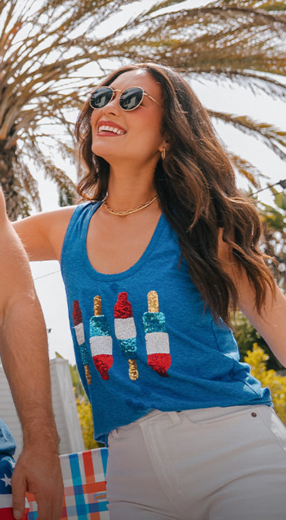 Grand Finale Sequin Tank Top