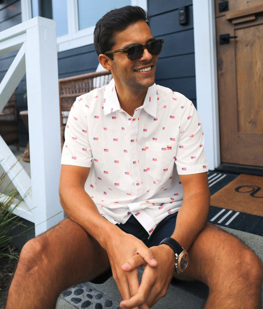 USA Grand Ol' Flag Men's Hawaiian Shirt
