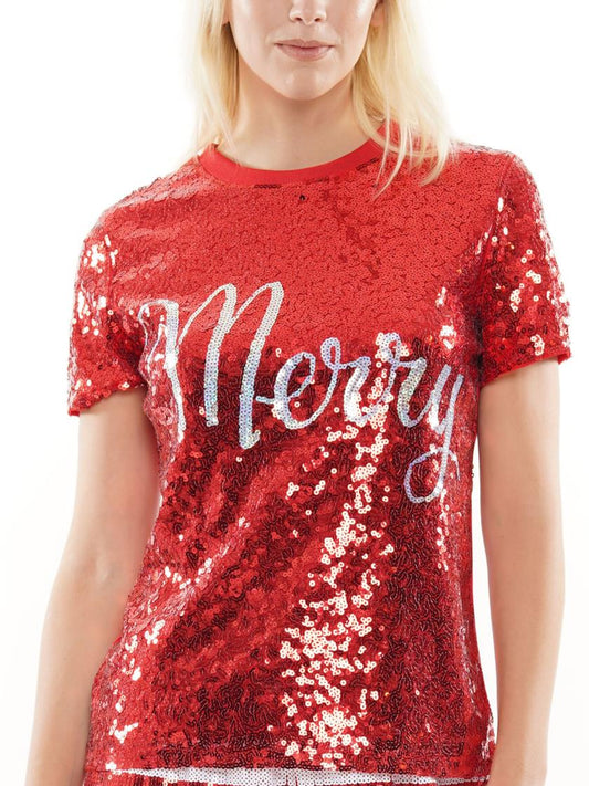 MERRY SEQUIN TOP