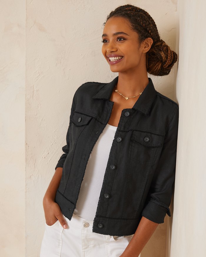 Black Linen Jacket