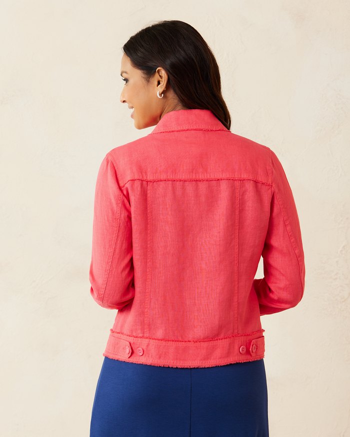 Paradise Pink Linen Jacket