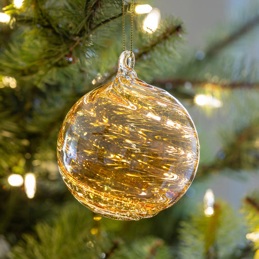 Spun glass ball ornament - The Season Boutique