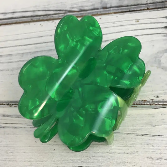 Shamrock Clover Claw Clip - The Season Boutique