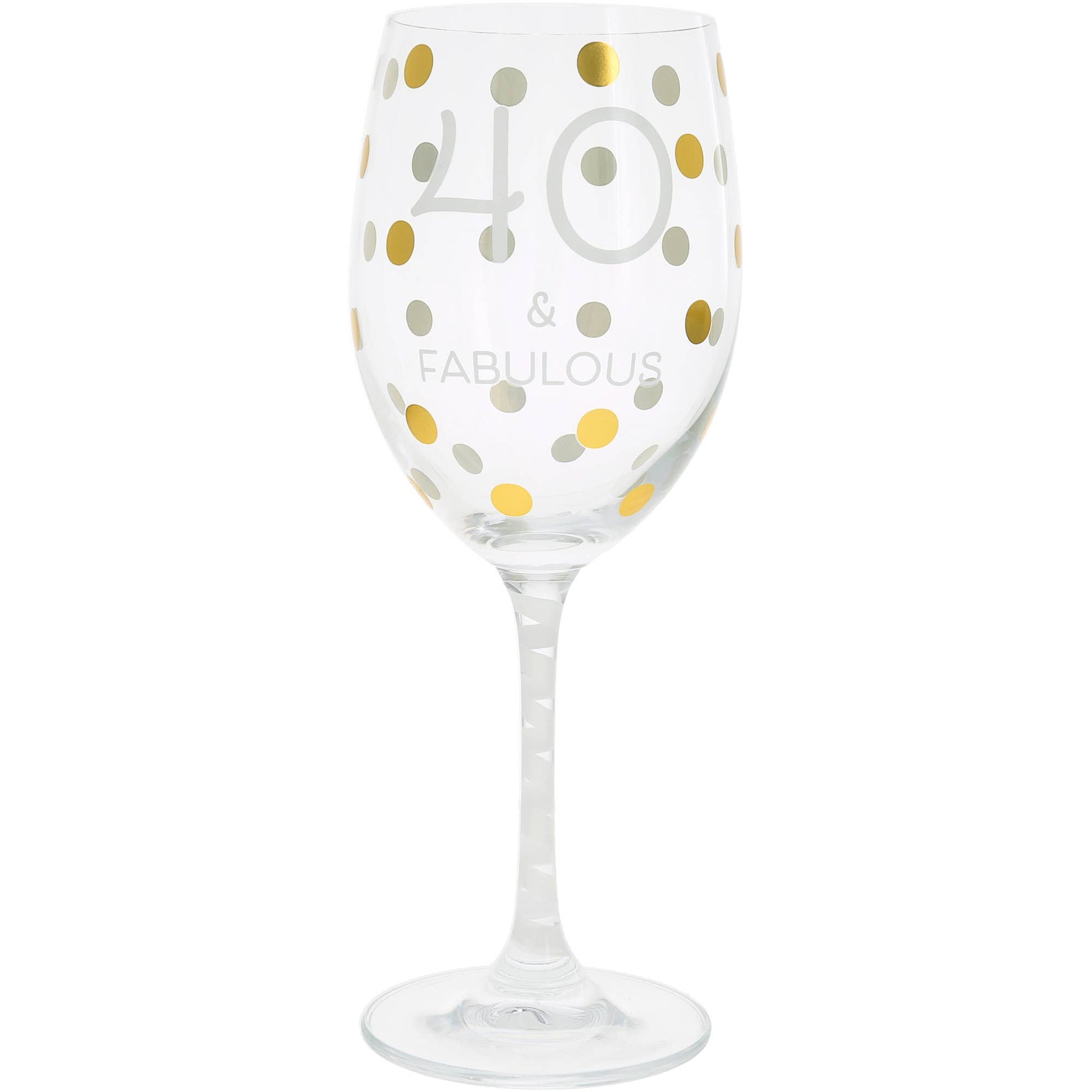 Gift Boxed 40th Birthday Wine Glass - The Season Boutique