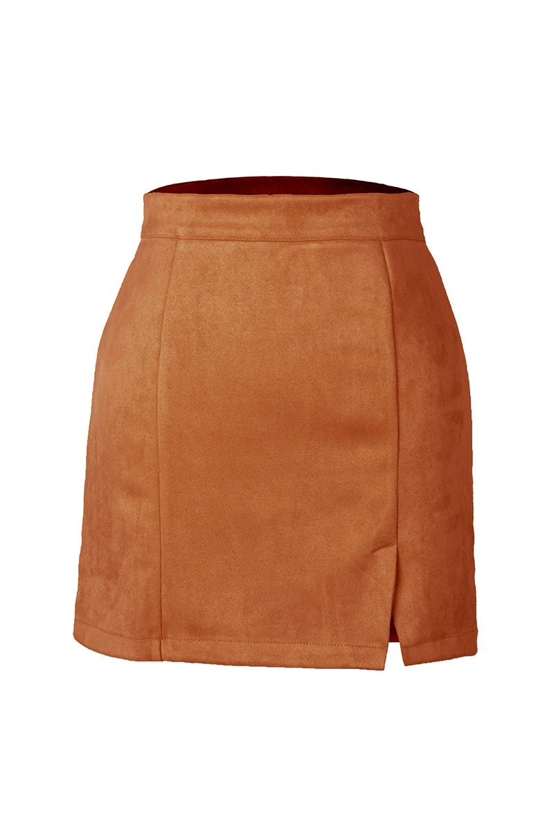 Women High Waist Wrap Mini Skirt