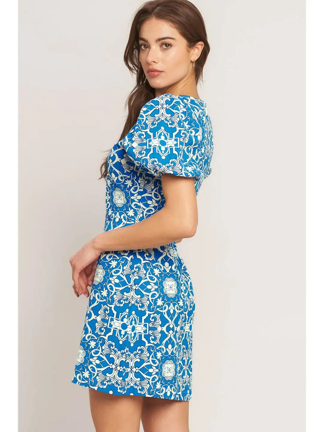 CITY VIBE WOVEN MINI DRESS