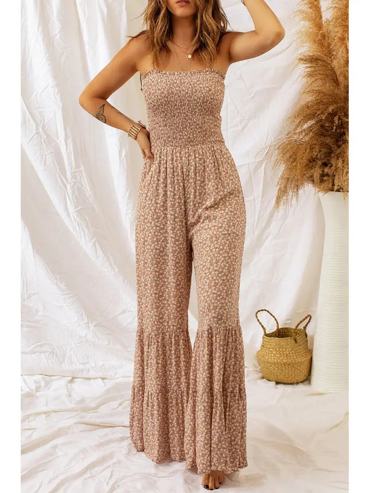 Floral Wide Leg Jumpsuit