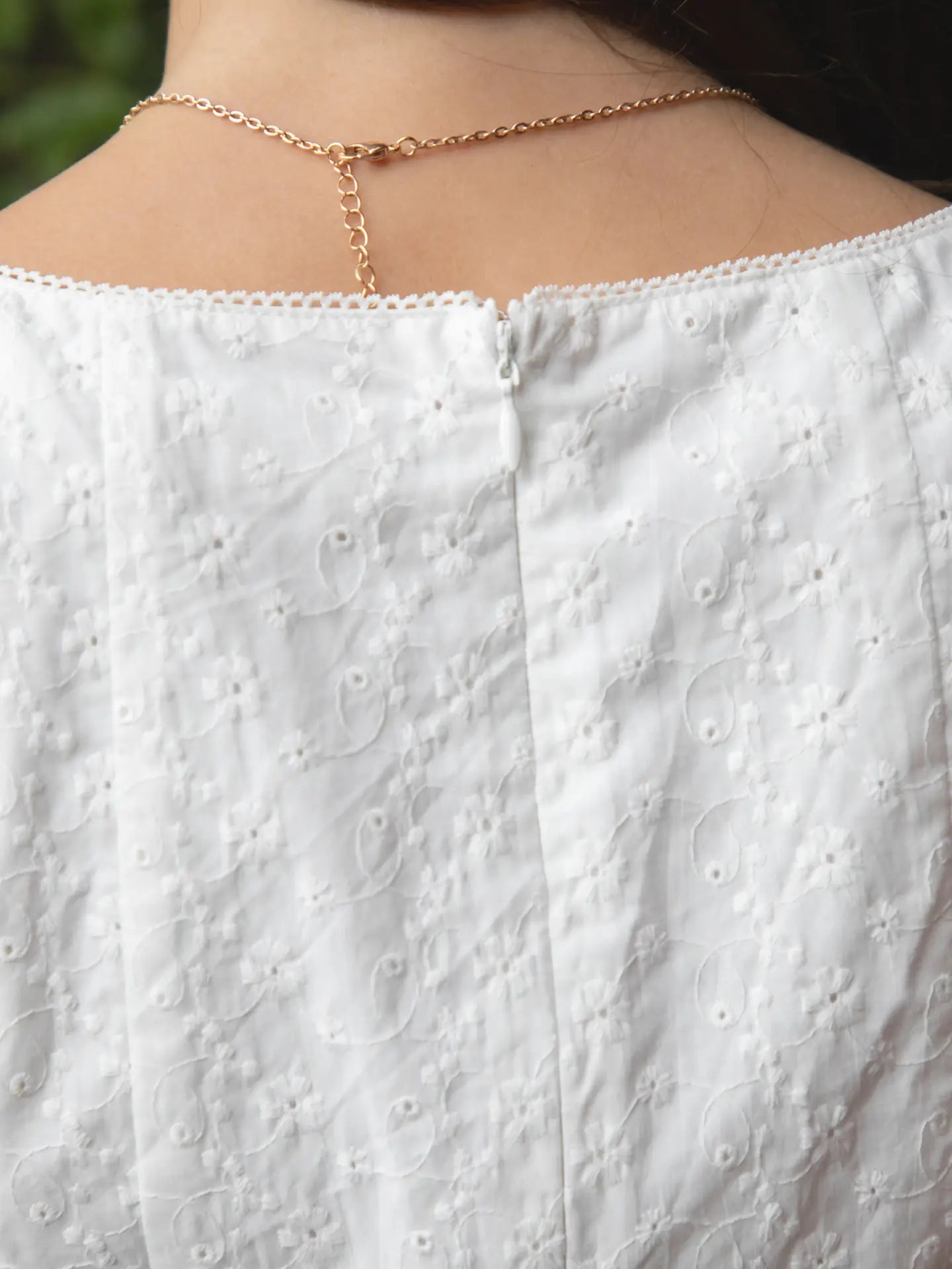 Amayra Sleeveless Square Neck Eyelet Mini Dress - The Season Boutique
