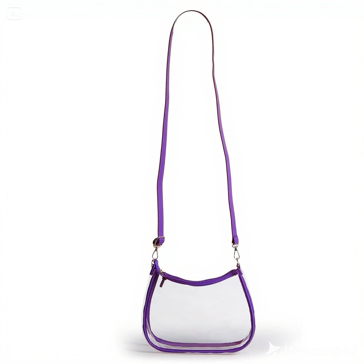 Sara Large Clear Purse with Skinny Scarf – LSU