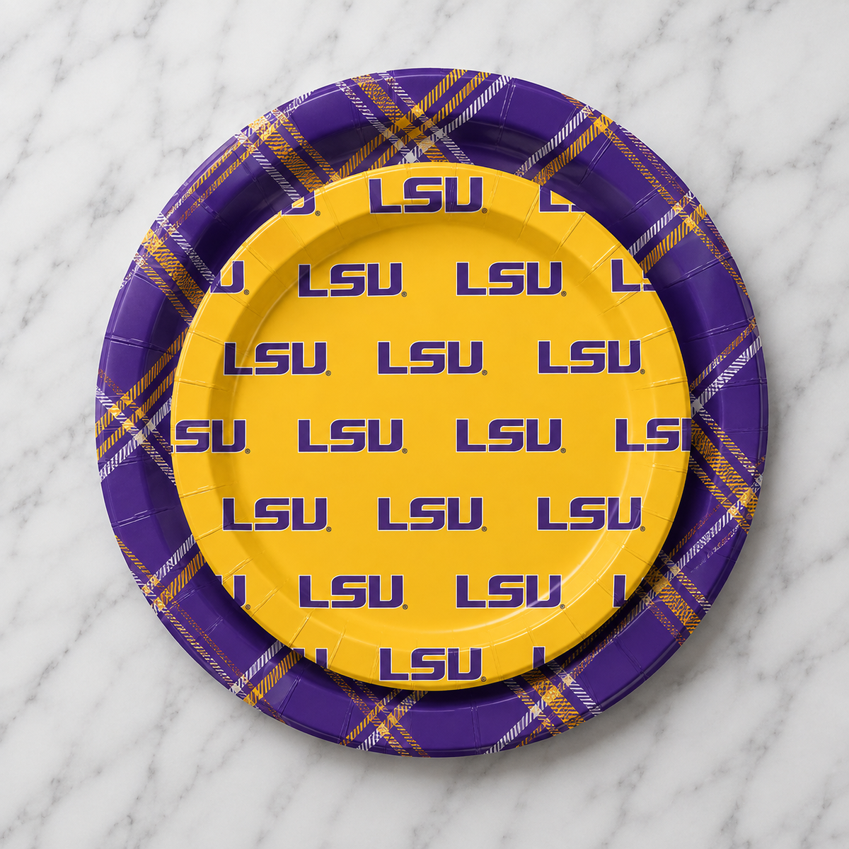LSU - 9 Inch Dinner Paper Plates