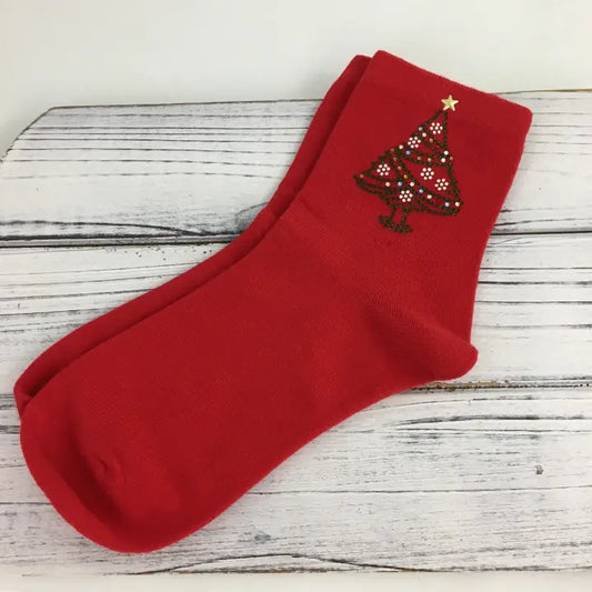 XMAS Stone Tree Socks