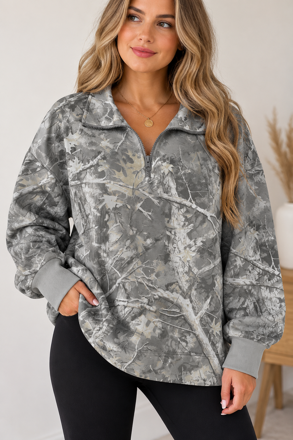 Camo Grey Sweatshirt