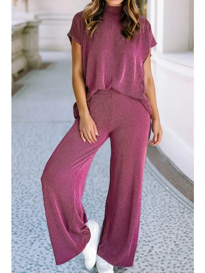 High Neck Pant Set