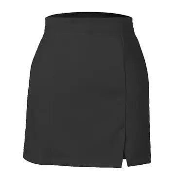 Suede Wrap High Waist Skirt