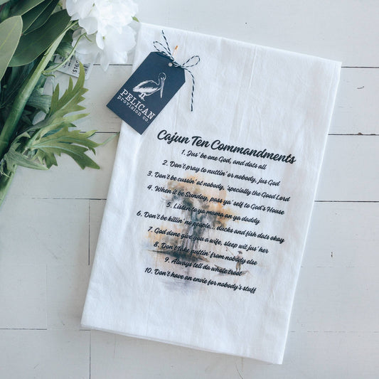 Cajun Ten Commandments Kitchen Towel - The Season Boutique
