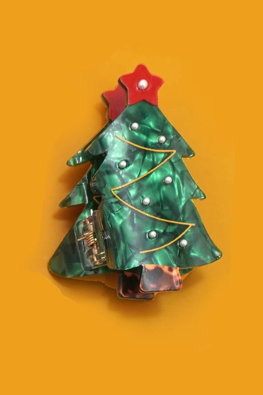 Christmas Tree Claw Clip - The Season Boutique