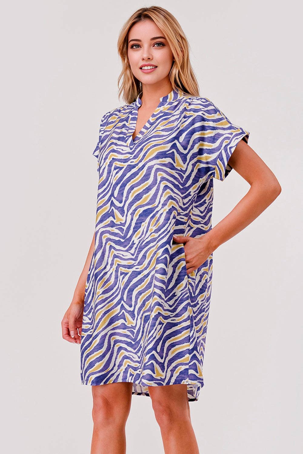 Tori Game Day Shift Dress Tiger Print - The Season Boutique