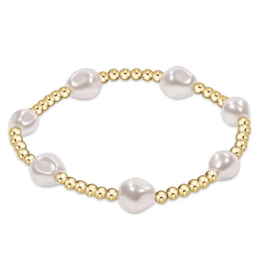 Enewton Extends- Admire Gold 3mm Bracelet - Pearl