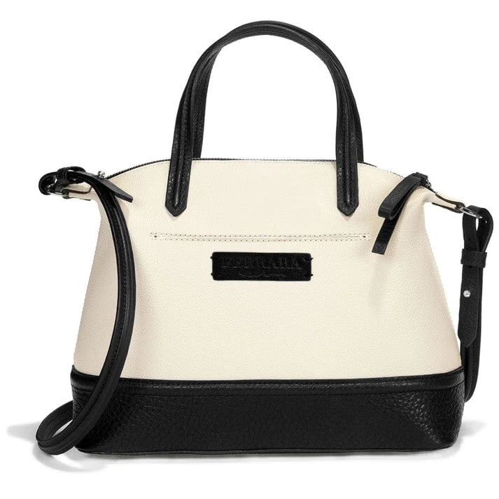 Black/White Audrey Satchel