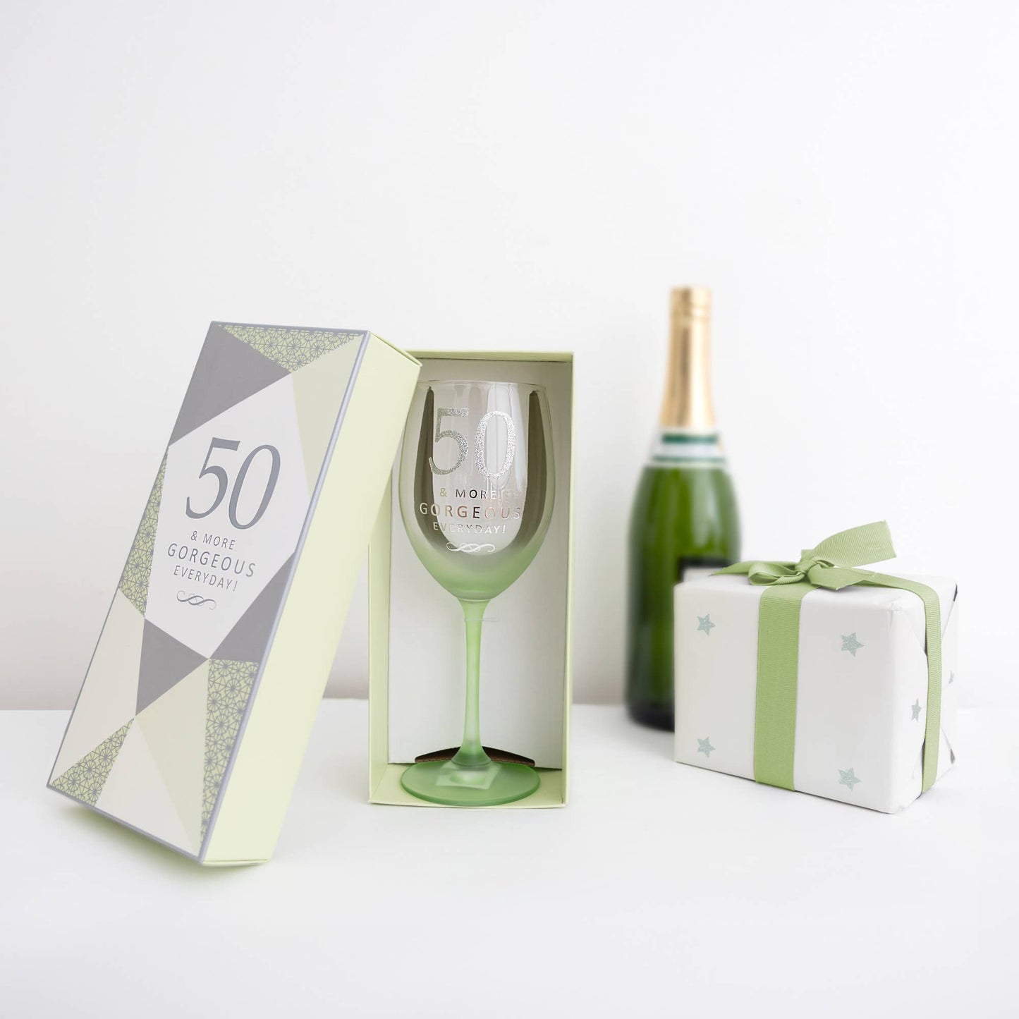 Gift Boxed 50th Birthday Wine Glass - The Season Boutique