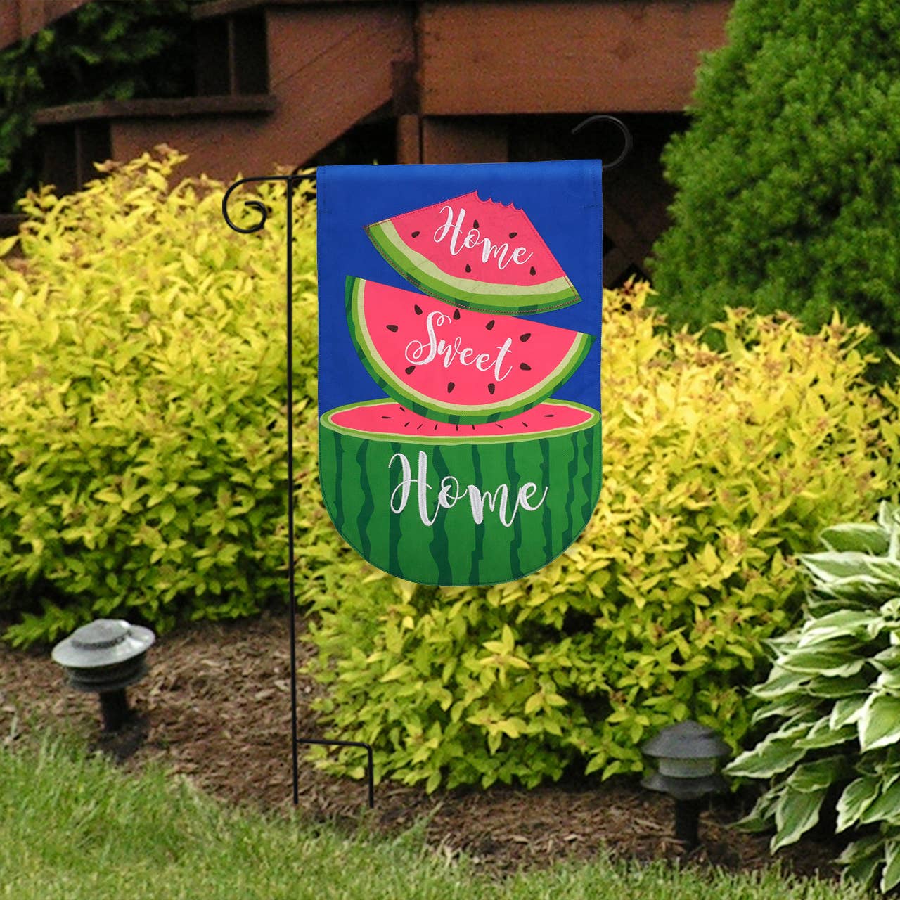Home Sweet Home Watermelon Burlap Garden Flag - The Season Boutique