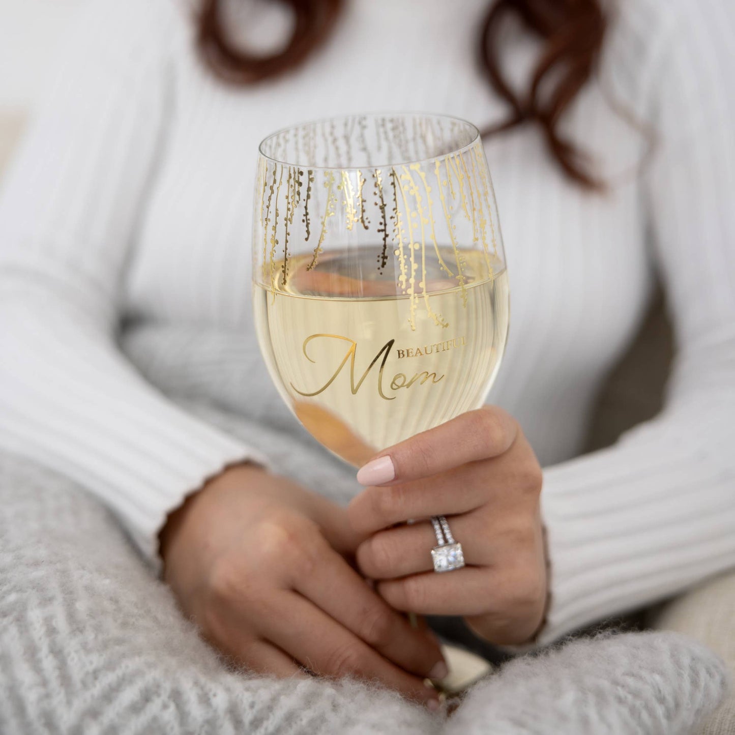 Gift Boxed Mother's Day Crystal Wine Glass - The Season Boutique