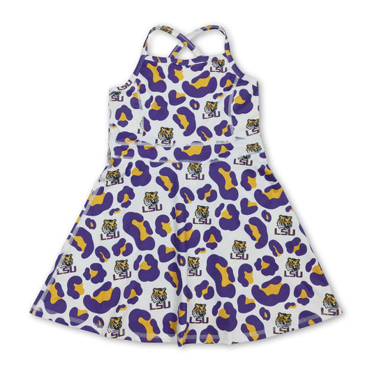 Leopard Tiger LSU Dress - The Season Boutique