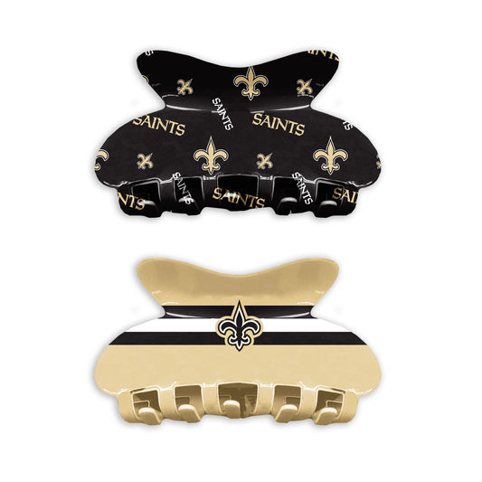 NFL New Orleans Saints Team Hair Claw Set