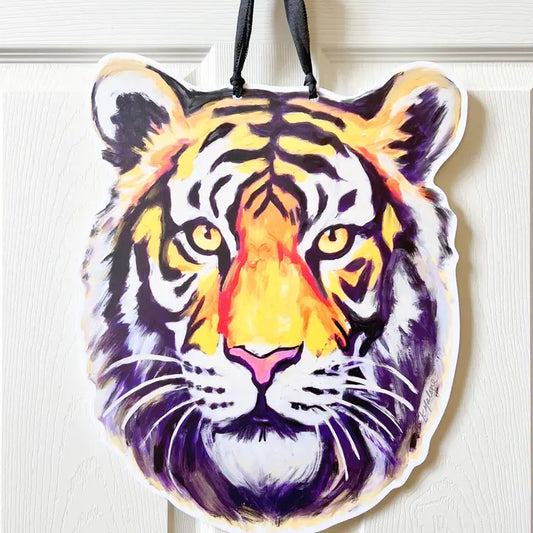 LSU Tiger Head Door Hanger